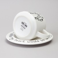 Чайный набор lefard на 1 персону &quot;коты&quot; цвет белый (756-474)