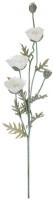 Цветок искусственный &quot;мак белый&quot; высота=110 см Lefard (23-748)