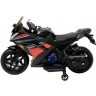 Детский электромотоцикл Kawasaki Ninja (12V, EVA, спидометр, ручка газа) (DLS07-BLACK)