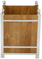 Плантер B2384-S, Тиковое дерево, Shiny Nickel, ROOMERS FURNITURE