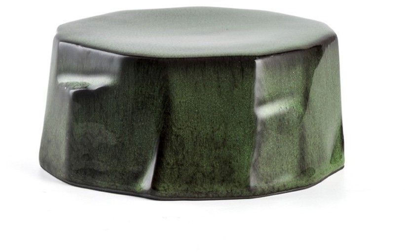 Тарелка E743-P-06068/8, 20,5 см, керамика, Green/black, ROOMERS TABLEWARE