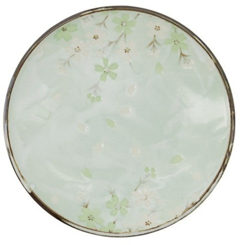 Тарелка 7801, 19,5 см, фарфор, green, TOKYO DESIGN