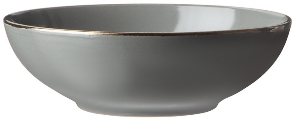 Тарелка суповая 18,7 см коллекция "муссон" цвет: серый космос мал=6шт, мин. партия Lefard (191-193)