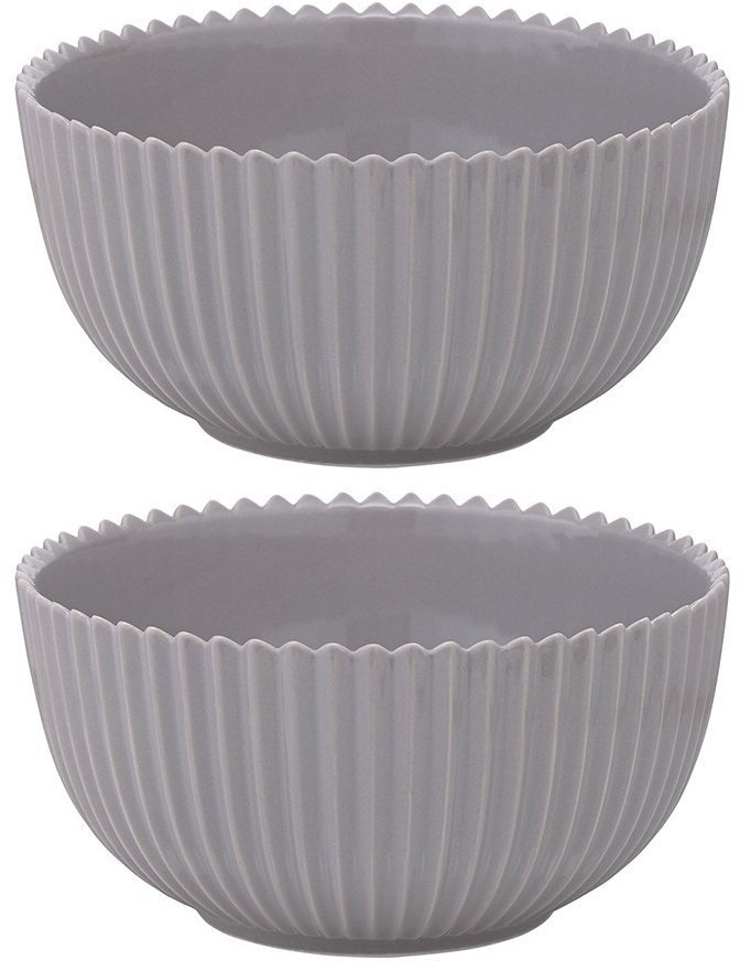 Набор из двух салатников темно-серого цвета из коллекции edge, 650 мл (75173)