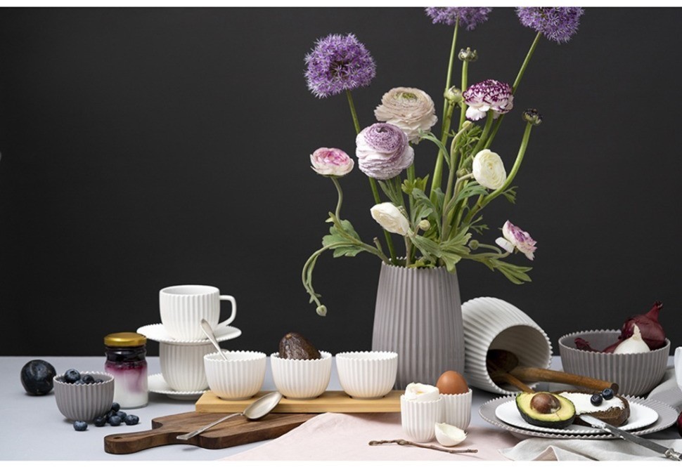 Набор из двух салатников темно-серого цвета из коллекции edge, 650 мл (75173)