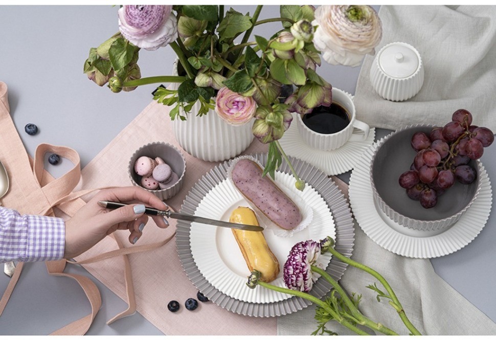 Набор из двух салатников темно-серого цвета из коллекции edge, 650 мл (75173)