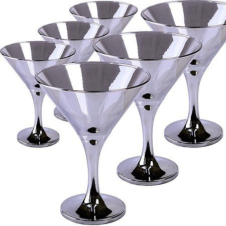 Набор бокалов для мартини из 6 шт 170 мл Сияющий графит (GR410-06)
