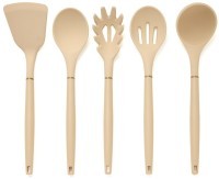 Набор agness из 11пр: 5 ножей,подставка,половник,ложка,лопатка,шумовка,ложка для спагетти (671-220)