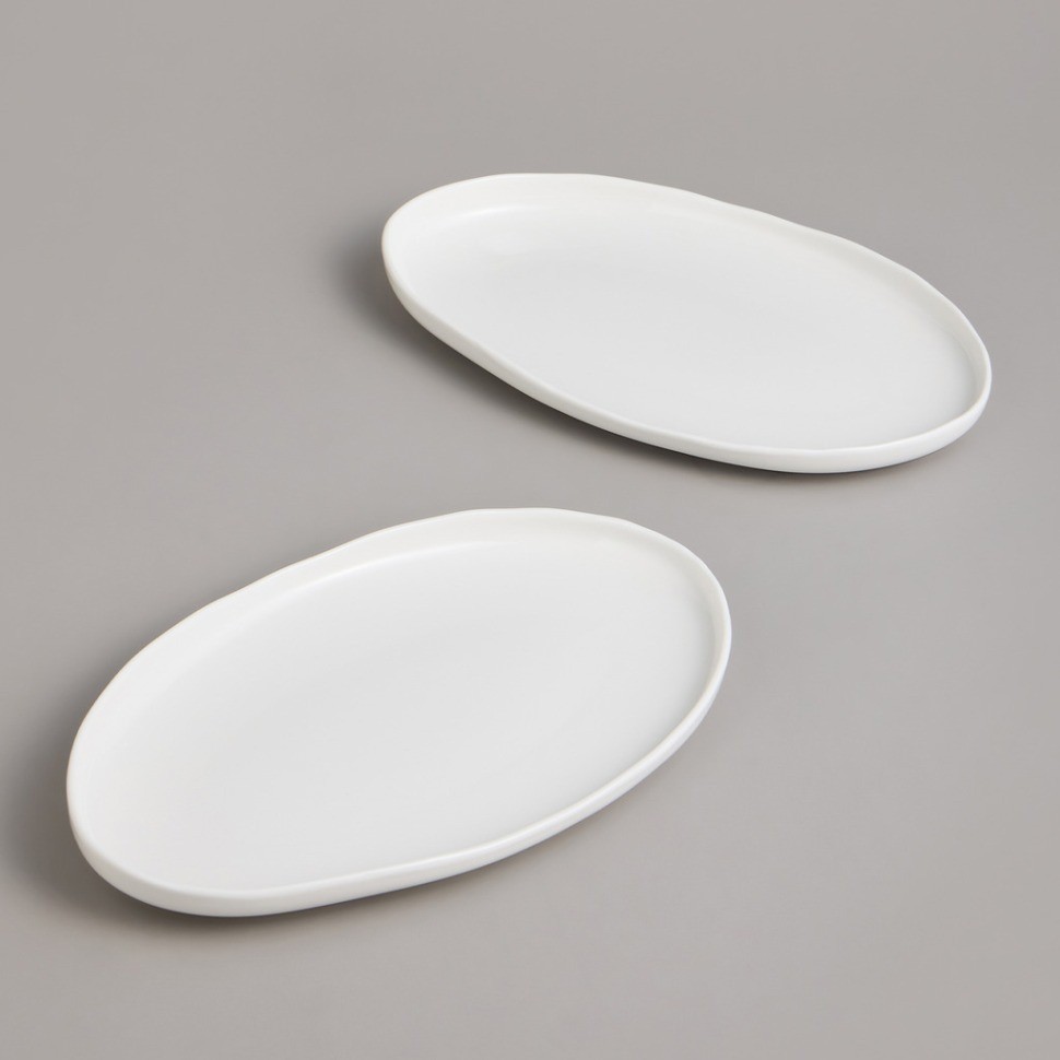Набор блюд lefard "fashion" овальных 2 шт. 23,5*14*3 см (761-176)
