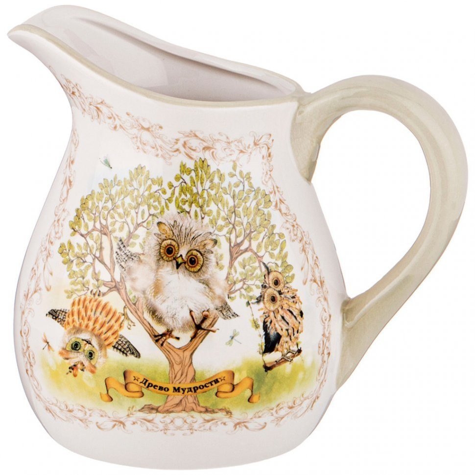 Кувшин "дерево мудрости" 18*13 см. высота=16,5 см. / 1150 мл. Agness (358-1874)