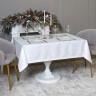 Скатерть  140х180 cm прямоугольная, "феерия. серебро", цвет: белый, tm lefard, полиэстер 100% (кор=2 (986-004-20)