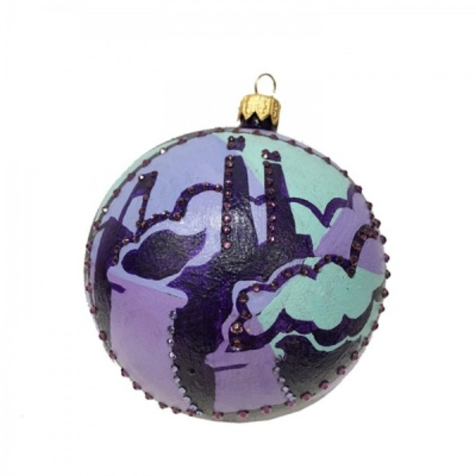 Новогодний шар Ангел снов с кристаллами Swarovski (2158)