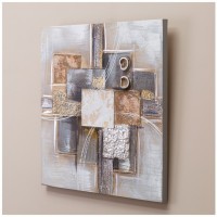 Картина "абстракция архитектура линий" 60х60х3 см Bronco (534-213)