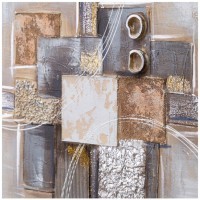 Картина "абстракция архитектура линий" 60х60х3 см Bronco (534-213)