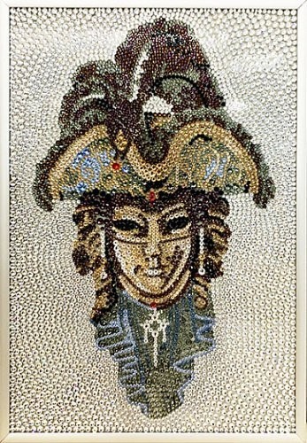 Картина Маска 2 с кристаллами Swarovski (2278)
