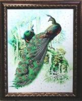 Картина Павлины с кристаллами Swarovski (1238)