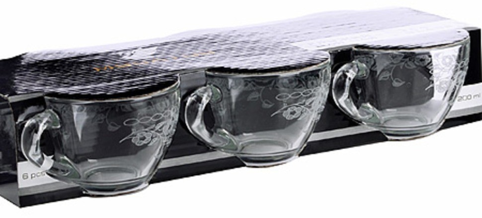 MS1416-6/07 Набор 6-ти кружек "Флёр new" 200 мл 1/8 (MS1416-6-07)