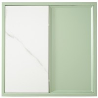 Столик кофейный mayen, 45х45 см, белый/зеленый (76066)