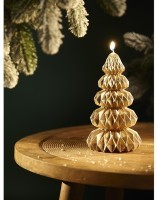Свеча декоративная origami золотого цвета из коллекции new year essential, 19 см (78357)