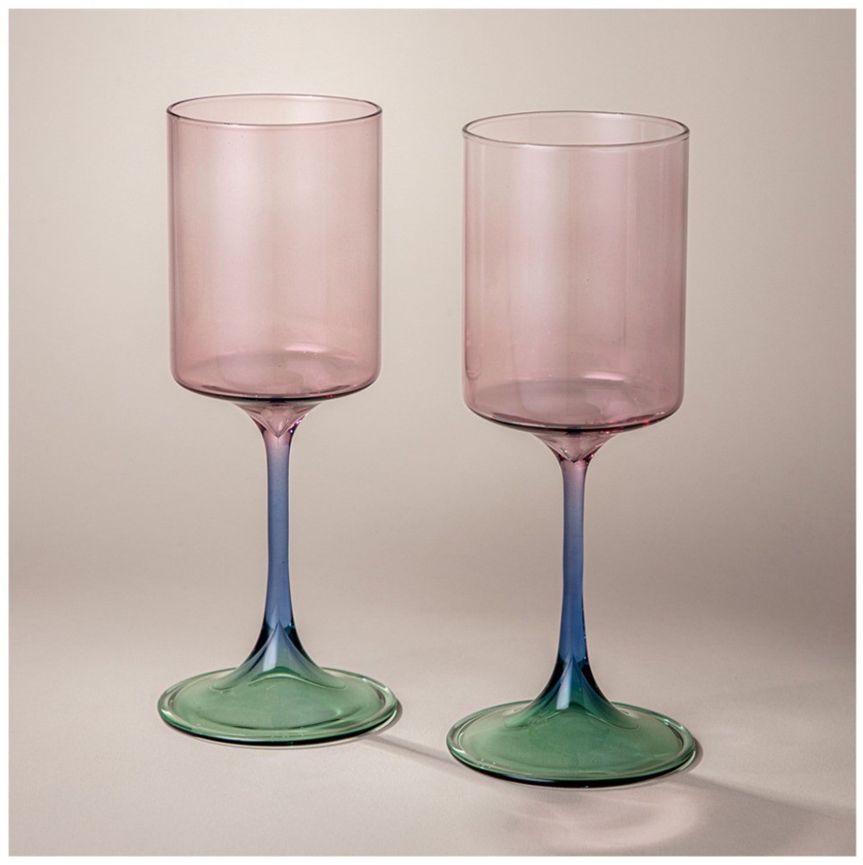 Набор бокалов для вина из 2 шт "colors" 375 мл Lefard (693-050)