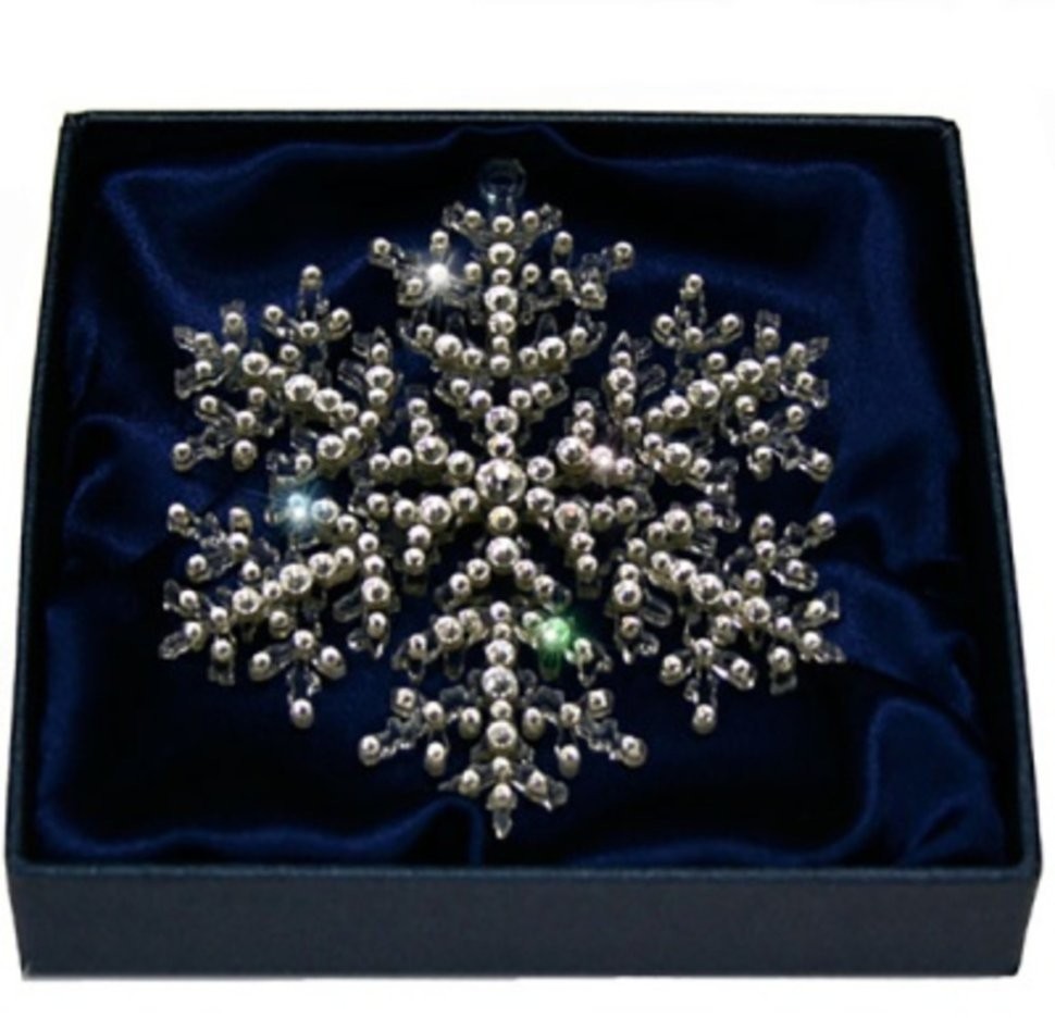 Картина Снежинка с кристаллами Swarovski (1286)