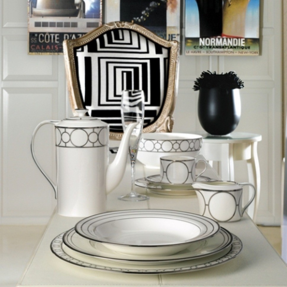 Супница A2100240, костяной фарфор, chrom/white, MIKASA