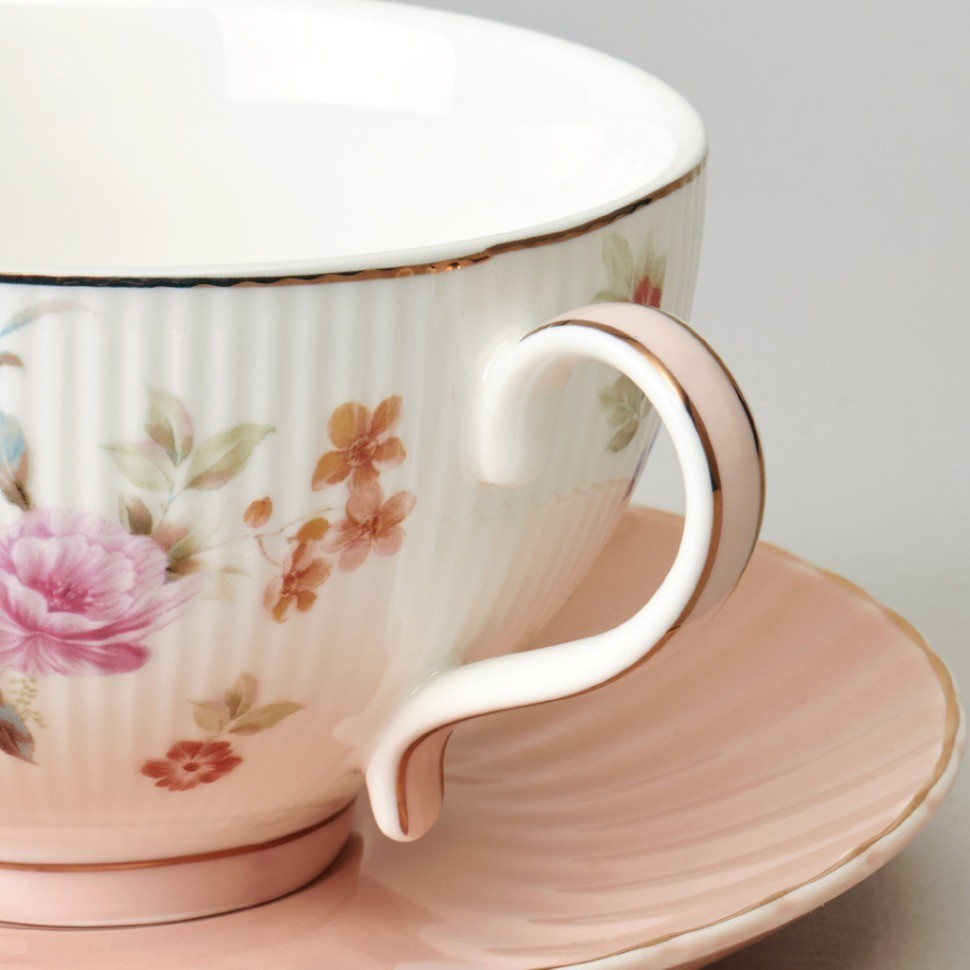 Чайный набор lefard "времена года" на 6 пер. 12 пр. 250 мл розовый (42-573)