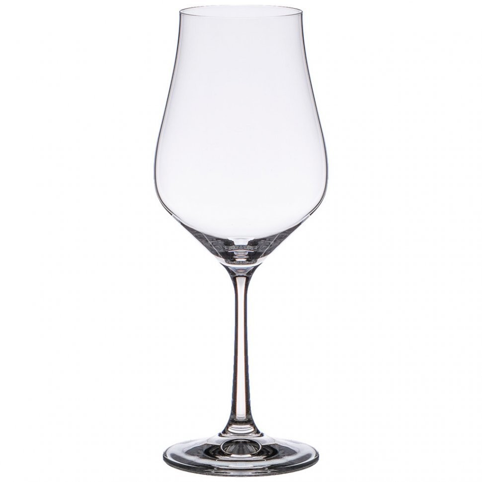 Набор бокалов для вина 350мл из 6 штук "tulipa" высота=22 см. Bohemia Crystal (674-762)