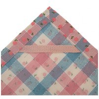 Набор полотенец из 2-х шт &quot;тюльпан&quot;,50х30см, махра шамп+рогожка  роз. 100% хлопок SANTALINO (850-453-94)