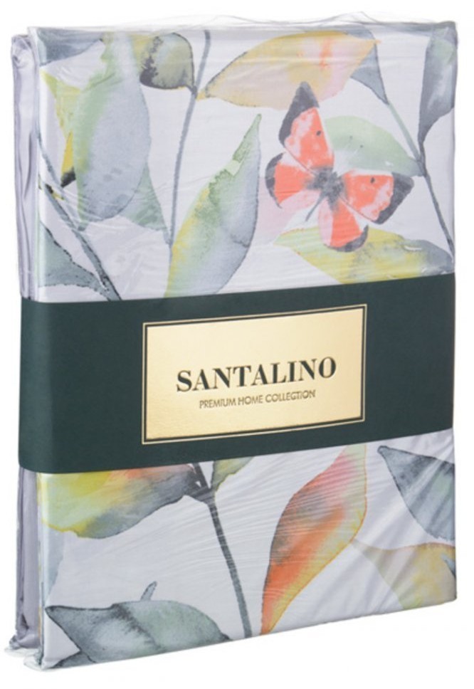 Кпб 2-х сп "гармоника",хлопок 100%,белый+серый,под175*215 -1шт., пр 240*240 -1шт., нав 70*50*5-2шт SANTALINO (985-232)