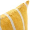 Чехол на подушку декоративный в полоску горчичного цвета из коллекции essential, 45х45 см (70953)