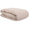 Комплект постельного белья полутораспальный из сатина бежевого цвета из коллекции essential (70508)