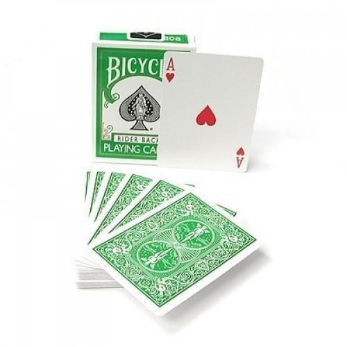 Карты "Bicycle rider back standard poker plaing cards Green back" (47024)