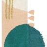 Ковер из хлопка с геометрическим принтом, бахромой и кисточками из коллекции ethnic, 200х300 см (69436)