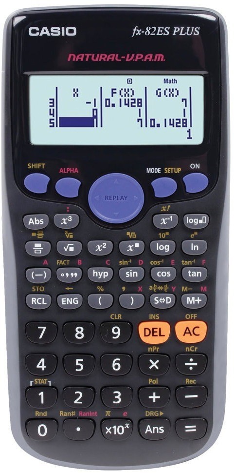 Калькулятор инженерный Casio FX-82ESPLUSBKSBEHD 252 функции сертифицирован для ЕГЭ 250394 (64931)