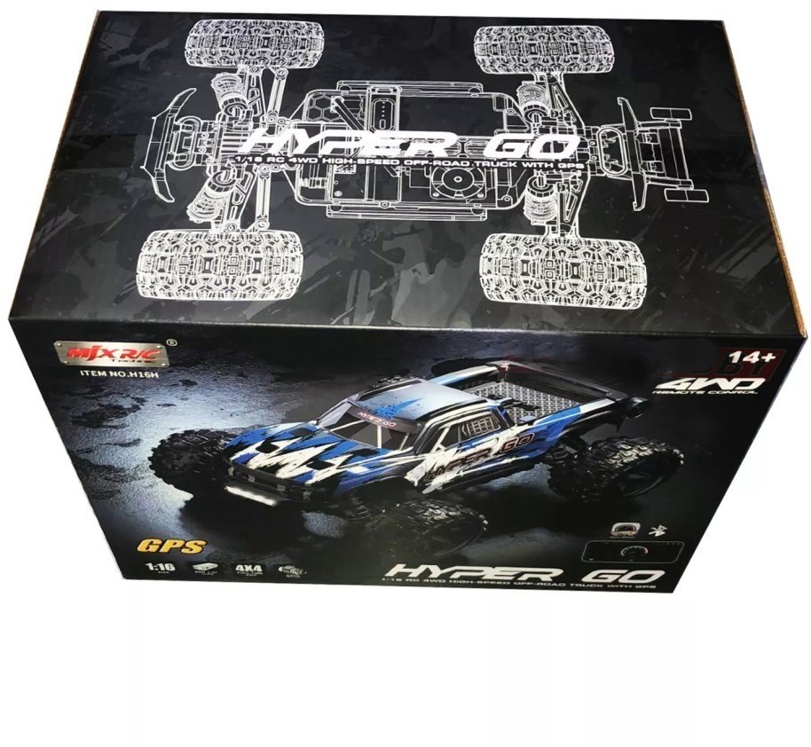 Радиоуправляемый джип MJX Hyper Go 4WD LED GPS 1:16 2.4G (MJX-H16H-1)