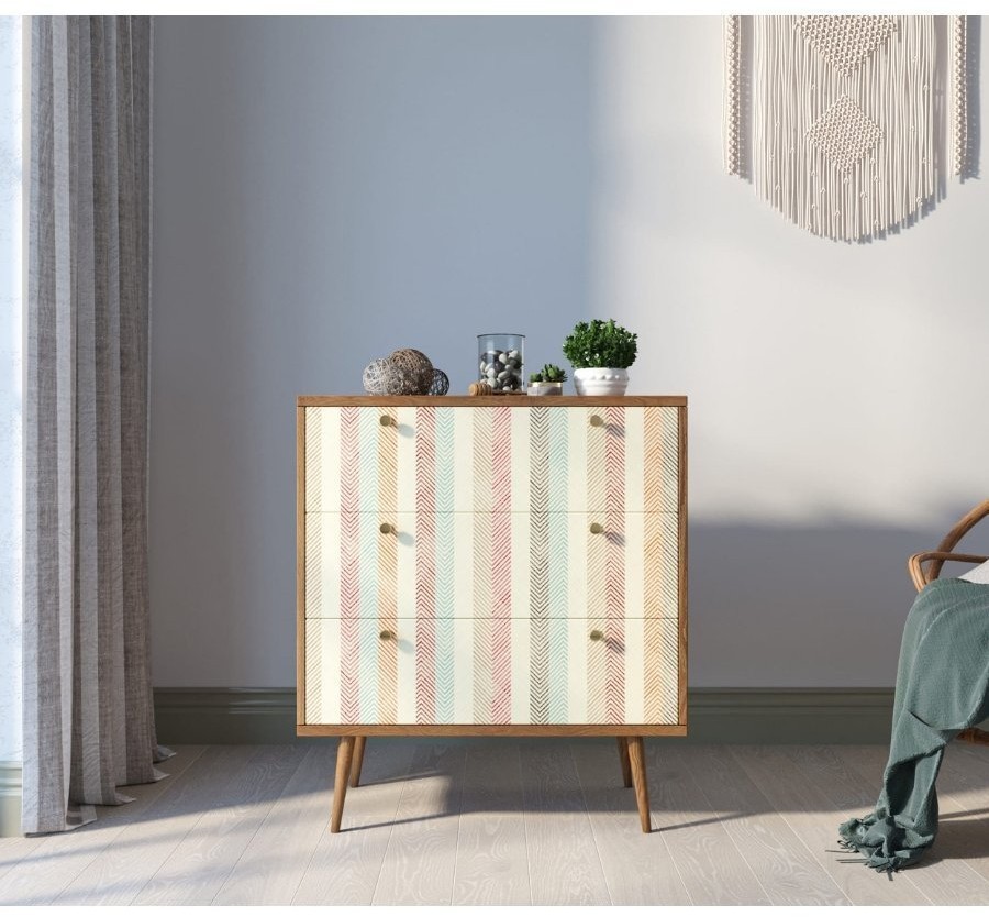 Комод Berber три ящика 45 принт арт BB40/Print_45-ET