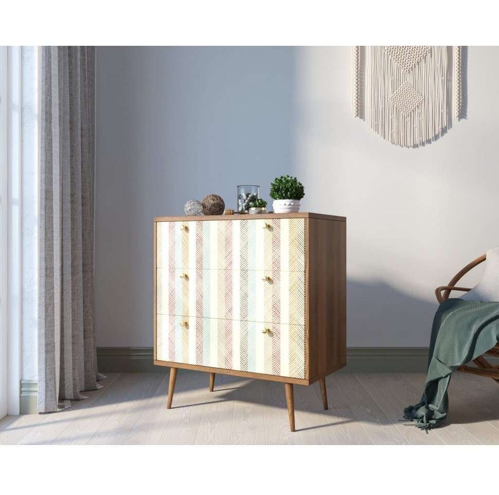 Комод Berber три ящика 45 принт арт BB40/Print_45-ET