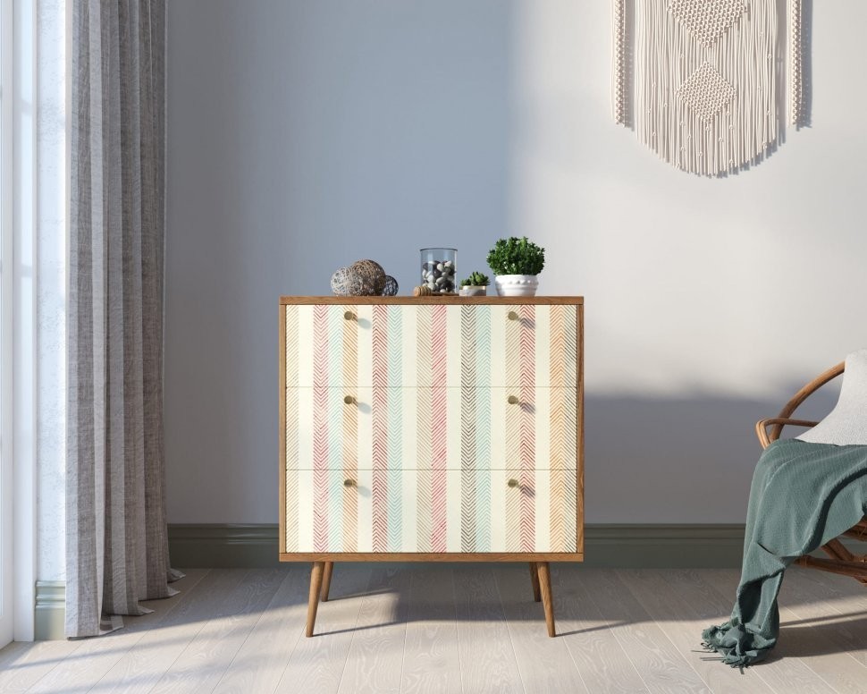 Комод Berber три ящика 45 принт арт BB40/Print_45-ET