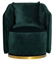 Кресло вращающееся, велюр зеленый 73*72*82см (TT-00001479)