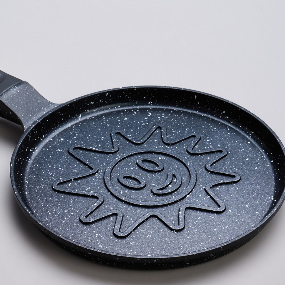 Сковорода agness "смайл" с антипригар.покрытием диаметр=18 см (932-016)