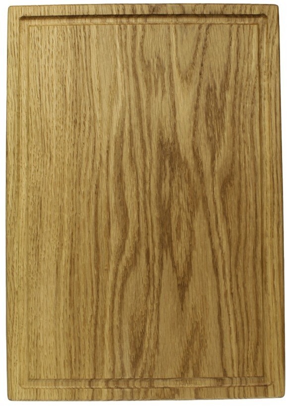 Доска разделочная прямоугольная 30х21х1,8 см деревянная, дуб ДЧ-016/1