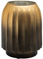 Ваза декоративная стекл. золотая 14,6*14,6*19см (TT-00013099)