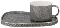 Чайная пара lefard &quot;grain&quot; 220 мл серая (42-516)