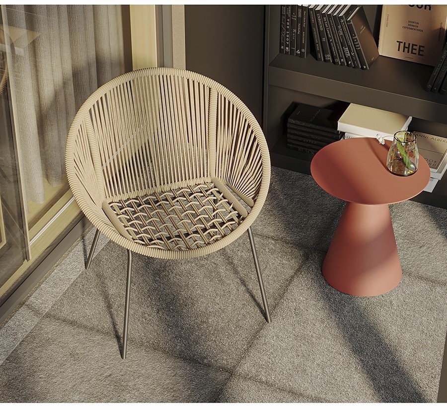 Столик кофейный marius, D50 см, красный (75822)