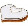 Менажница Сердце 2 секции с подставкой LORAINE (12088)