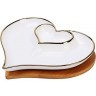 Менажница Сердце 2 секции с подставкой LORAINE (12088)