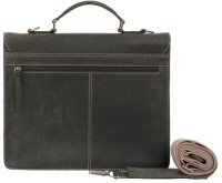 Портфель KLONDIKE Native, натуральная кожа в черном цвете, 38 х 14 х 33 см (55828)
