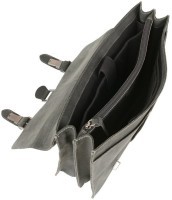 Портфель KLONDIKE Native, натуральная кожа в черном цвете, 38 х 14 х 33 см (55828)