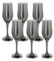 Набор бокалов для шампанского из 6 шт 200 мл Сияющий графит (GR160-06)
